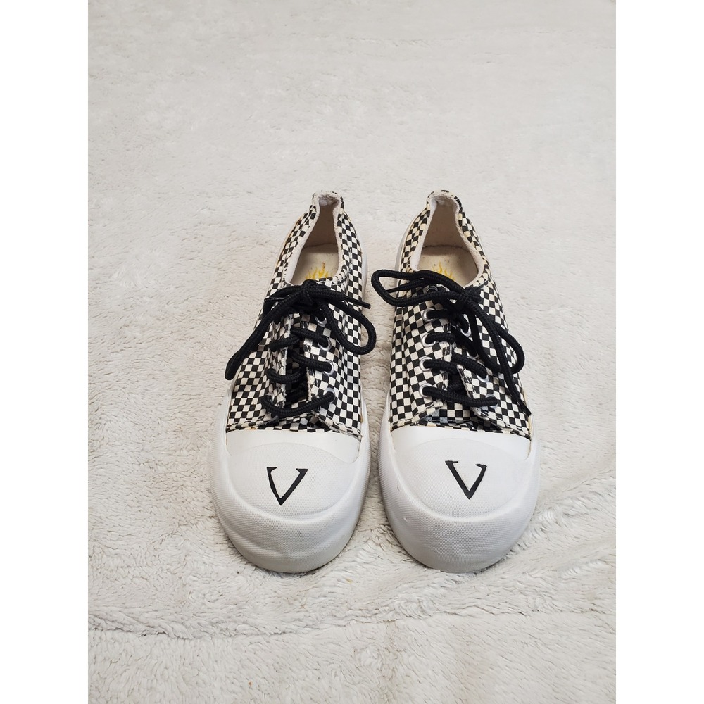 Vintage Volatile Black White Checkered Platform Sneakers Shoes 7 Y2K Streetwear